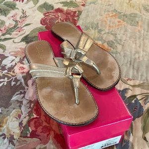 Gold Lilly Pulitzer sandals